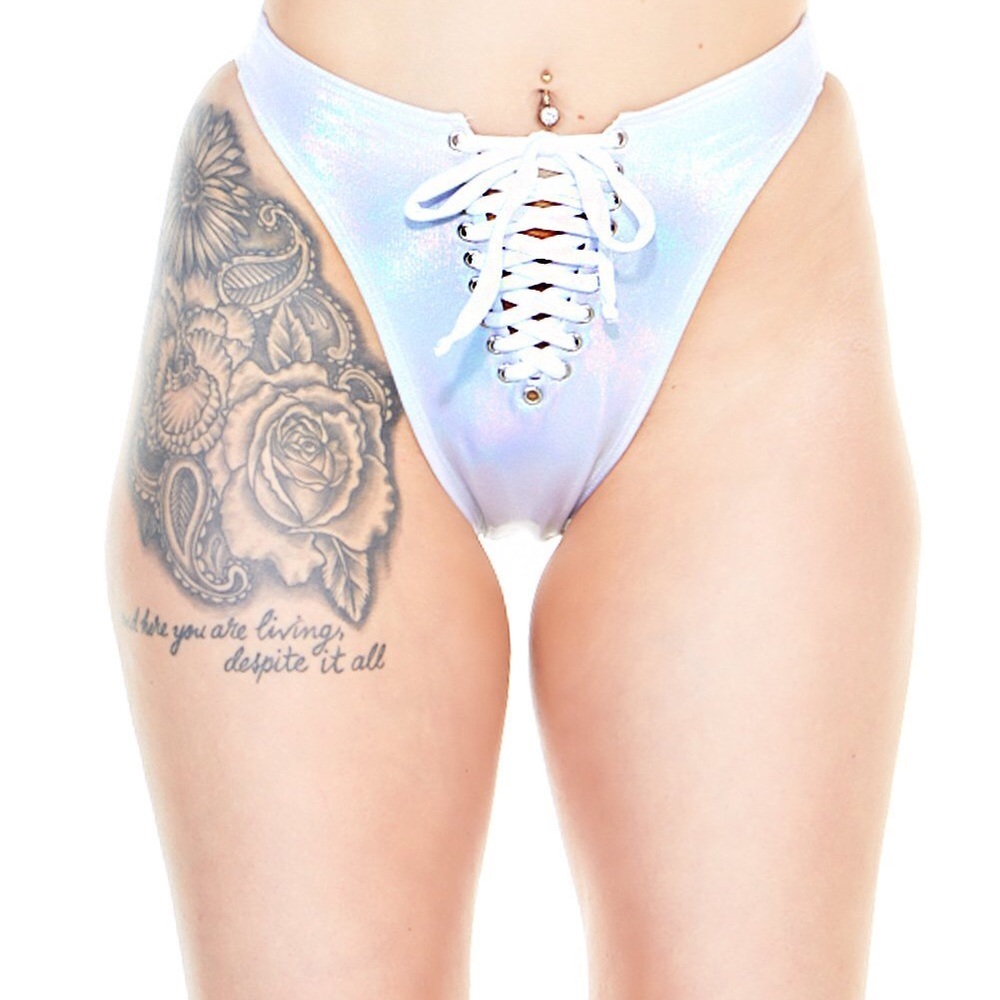 J Valentine high cut rave bottoms